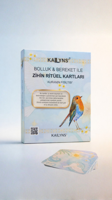 Kailyns bolluk bereket zihin ritüel kartları Auramın Fısıltısı çekmeceli kutu